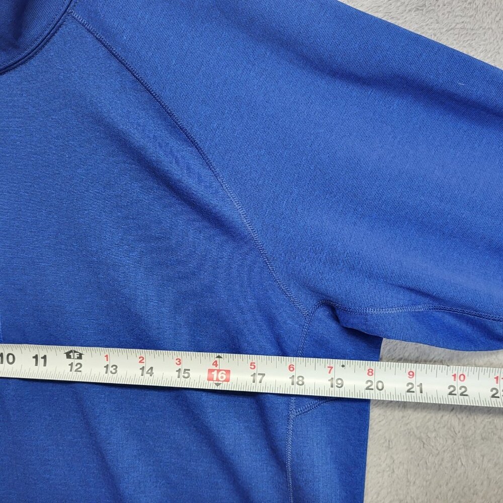 Patagonia Pullover Mens Medium Blue Capilene Midweight Baselayer Zip Polartec - Picture 4 of 11